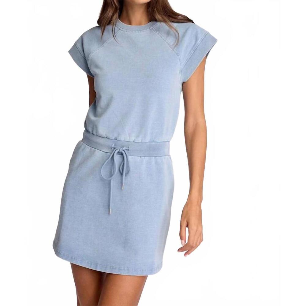 NEW SUNDAYS apollo mini dress in light wash denim
